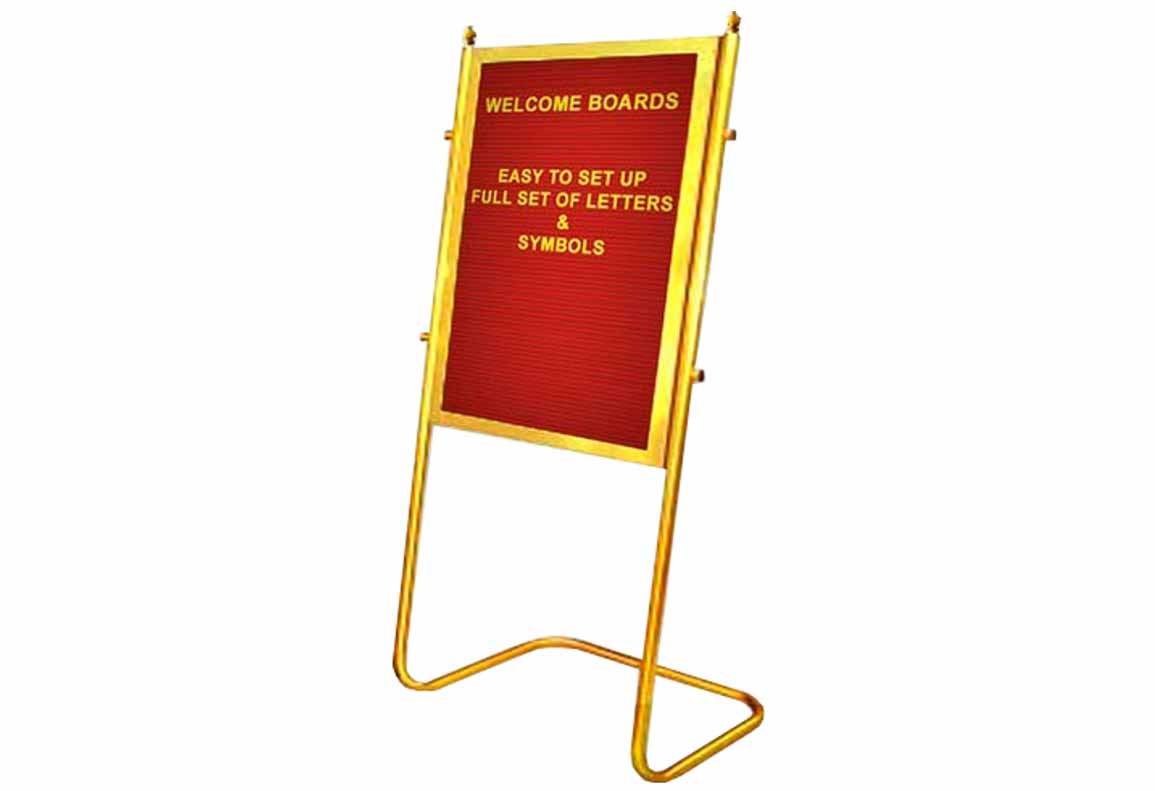 Golden Lobby Information Boards